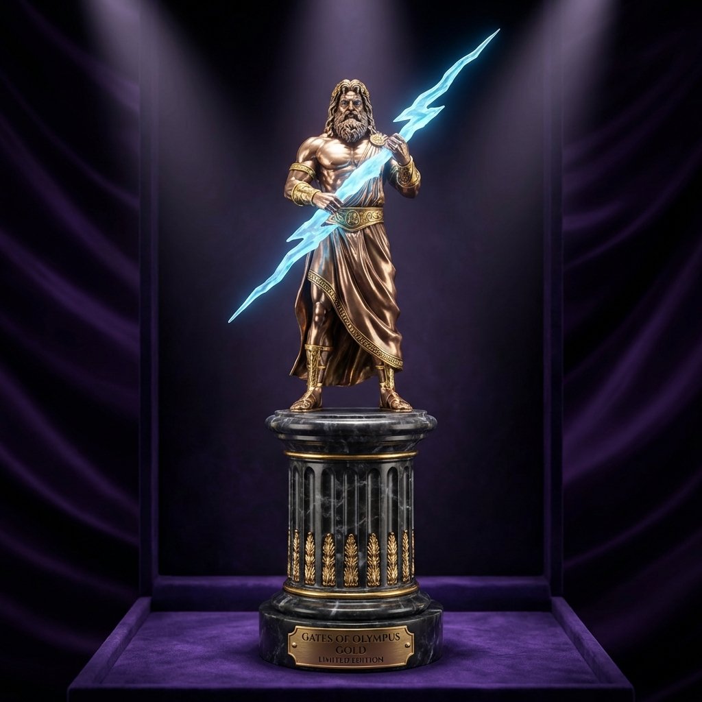 Gates of Olympus Zeus Gold limited edition display statue